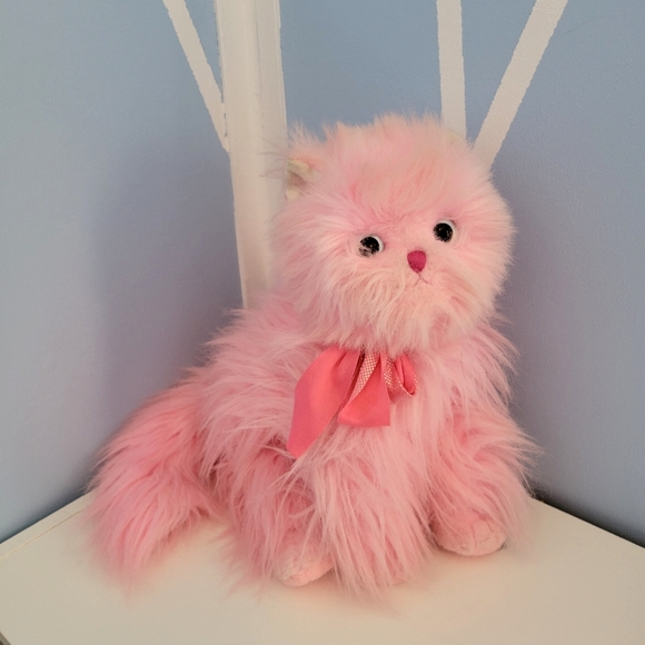 Ty Pink Cat Classic Pinkys 12" Kitty Persian Orchid Stuffed Plush Soft Toy 2004 - Picture 1 of 11